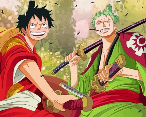 Luffy And Zoro Paint By Numbers