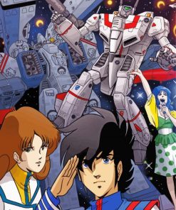 Macross Robotech Anime Paint By Numbers