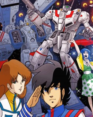 Macross Robotech Anime Paint By Numbers