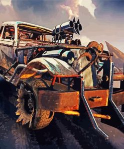 Mad Max Car Engine Paint By Numbers
