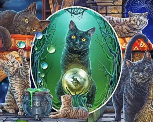 Magical Cats Paint By Numbers