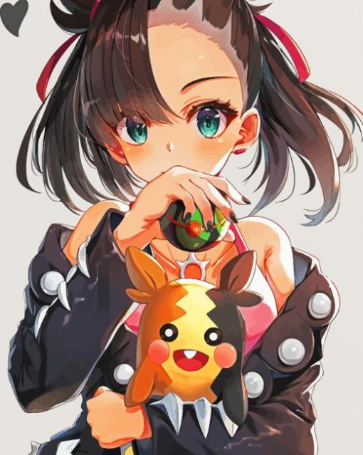 Marnie Pokemon Sword And Shield Anime Paint By Numbers