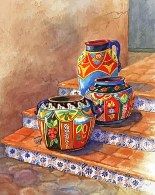 Mexican Pottery Paint By Numbers