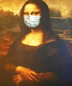 Mona Lisa With Mask Paint By Numbers