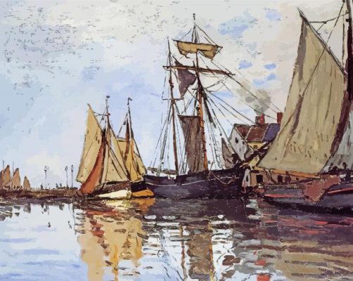 Monet Sailbots Port Paint By Numbers