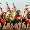 Moroccan Fantasia Horse Riders Paint By Numbers