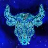 Neon Taurus The Bull Paint By Numbers