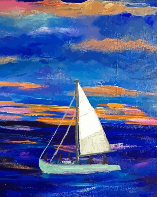 Night Sail Paint By Numbers
