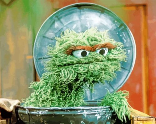 Oscar The Grouch Paint By Numbers