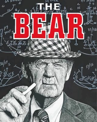 Paul Bear Bryant Poster Paint By Numbers