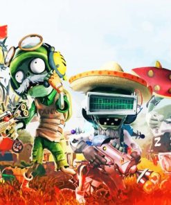 Plants Vs Zombies Video Game Paint By Numbers