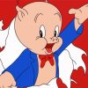 Porky Pig Cartoon Paint By Numbers