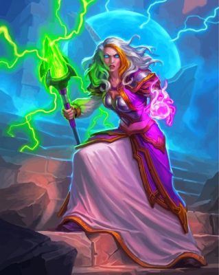 Powerful Lady Proudmoore Paint By Numbers