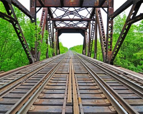 Rail Bridge Paint By Numbers