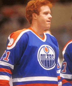 Randy Gregg Oilers Player Paint By Numbers