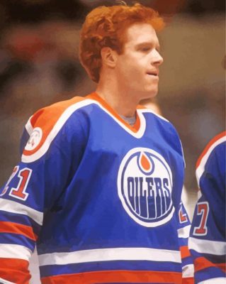 Randy Gregg Oilers Player Paint By Numbers