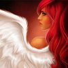 Red Hair Angel Paint By Numbers