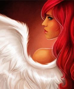 Red Hair Angel Paint By Numbers