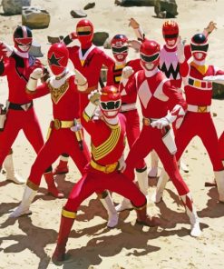 Red Rangers Paint By Numbers