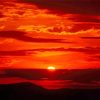 Red Sunset Landscape Paint By Numbers