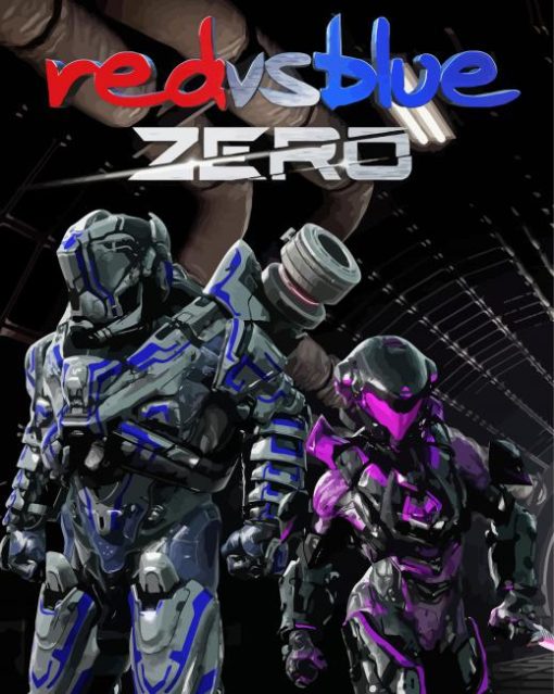 Red Vs Blue Zero Paint By Numbers