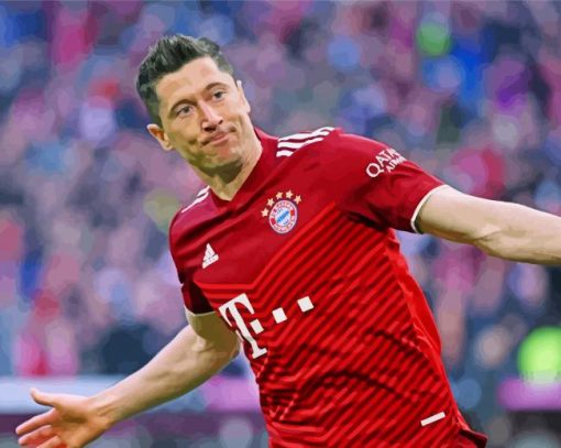 Robert Lewandowski Paint By Numbers