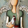 Rut Angel And Chicken Paint By Numbers