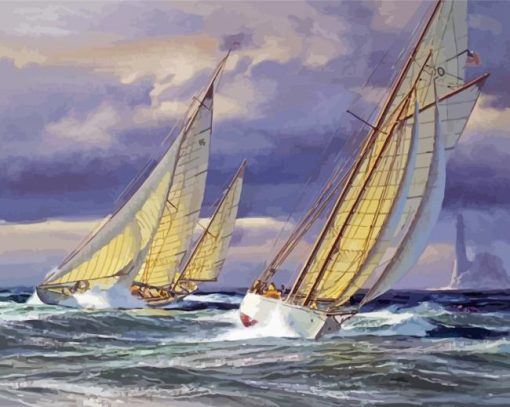 Sailboat Race Paint By Numbers