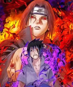 Sasuke And Itachi Naruto Characters Paint By Numbers