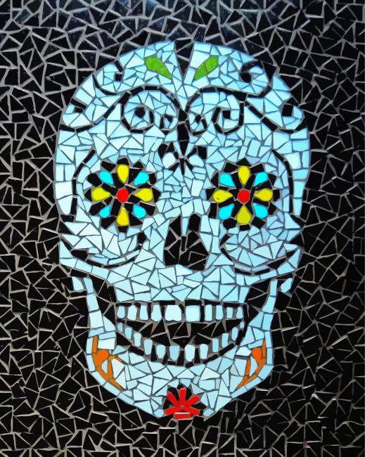Skull Mosaic Paint By Numbers