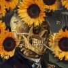 Skull Sunflower Paint By Numbers
