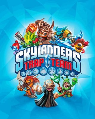 Skylander Game Poster Paint By Numbers