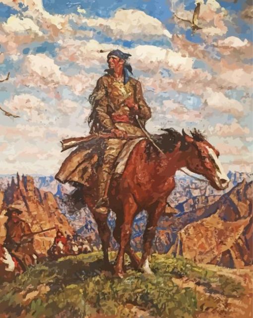 South Dakota Art By Harvey Dunn Paint By Numbers