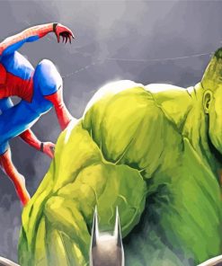 Spider Man Hulk Paint By Numbers
