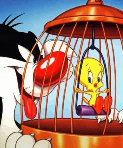 Sylvester And Tweety Paint By Numbers