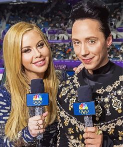 Tara Lipinski And Johnny Weir Paint By Numbers