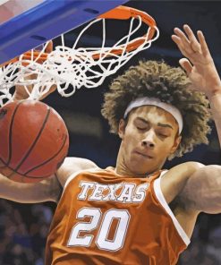 Texas Longhorns Basketball Player Paint By Numbers