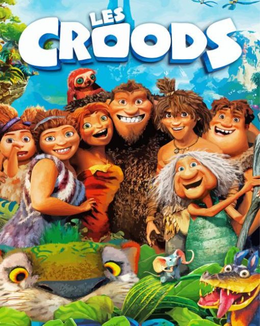 The Croods Animated Movie Paint By Numbers