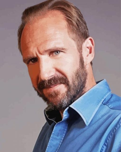 The English Actor Ralph Fiennes Paint By Numbers