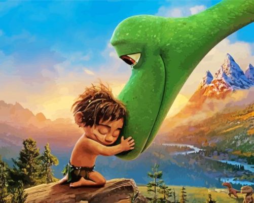 The Good Dinosaur Disney Movie Paint By Numbers