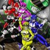 The Mighty Morphin Power Ranger Paint By Numbers
