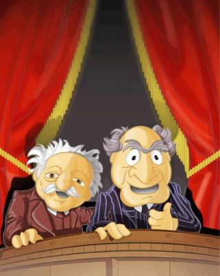 The Muppets Waldorf And Statler Paint By Numbers