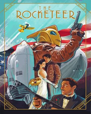 The Rocketeer Movie Poster Paint By Numbers