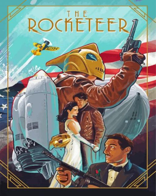The Rocketeer Movie Poster Paint By Numbers