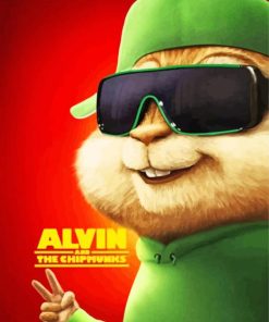 Theodore Alvin And The Chipmunks Poster Paint By Numbers