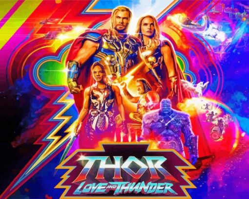 Thor Love And Thunder Paint By Numbers