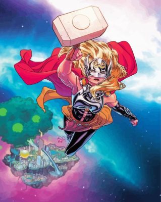 Thor Women Superhero Paint By Numbers