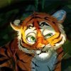 Tiger Cub Illustration Paint By Numbers