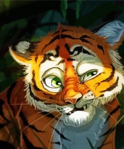 Tiger Cub Illustration Paint By Numbers
