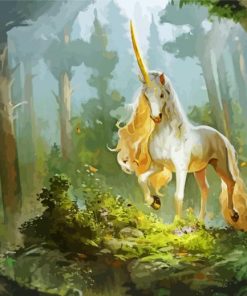 Unicorn In The Forest Paint By Numbers